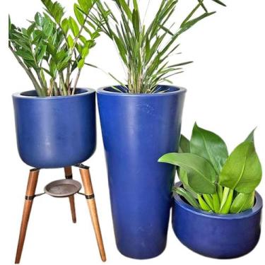 Imagem de Kit 3 Vasos de Planta Decoração Externa Área Gourmet e Lazer - Alpe & 