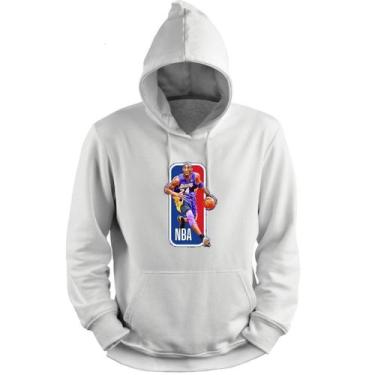 Imagem de Blusa Moletom Capuz Basquete Kobe Bryant Logo Basketball - Loja White 