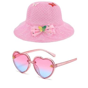 Imagem de Chapéu feminino infantil e oculos de sol , qualidade que sua filha ,me