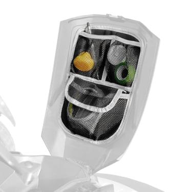 Imagem de Organizador de armazenamento com tampa frontal para porta-malas adequado para Can-Am Ryker 600 900 / Rally Edition/Sport (2015-2025) | Bolsa de armazenamento removível com 3 bolsos (corda branca)