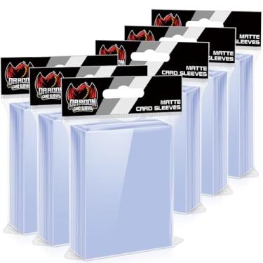 Imagem de Capas de cartão de 600 contagens para cartas colecionáveis, capas macias e transparentes para cartões de plástico para cartões padrão de futebol e esportes