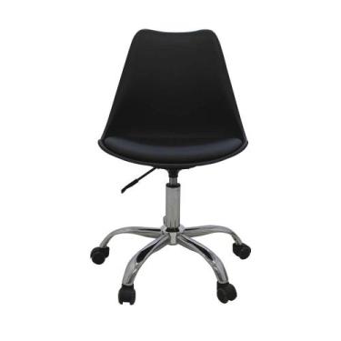 Imagem de Cadeira Para Escritório Office Luiza Ergonômica Giratória Base Cromada