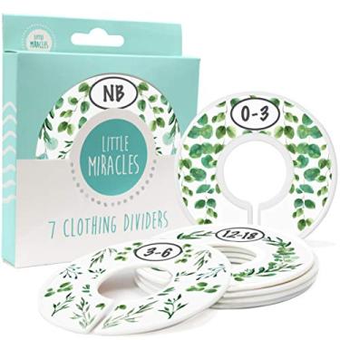 Imagem de Divisórias de tamanho de armário para bebês – 7x divisórias de armário botânico para roupas de bebê – decoração de berçário botânico – divisórias de armário para bebês para meninos ou meninas – [botânico]