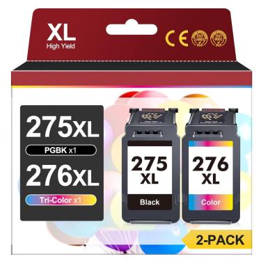 Imagem de Cartuchos de tinta ECHALLENGE PG-275 XL/CL-276 XL para impressora Canon