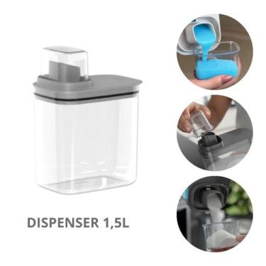 Imagem de Dispenser Flow Hermético com medidor para Lavandeira OU 1,5L - MARTIPL