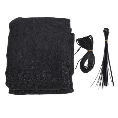 Imagem de GRCFUMO Cobertura de cerca de tela de privacidade para varanda, cobertura de cerca de tela de privacidade de deck, cerca de tela de privacidade de pára-brisas de malha Proteção (Black)