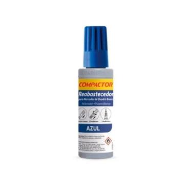Imagem de Tinta Reabastecedor para Marcador de Quadro Branco 30ml cor Azul Compactor