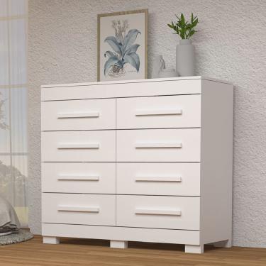 Imagem de Cômoda 111,60cm 8 Gavetas 100% mdf Lantana Espresso Móveis