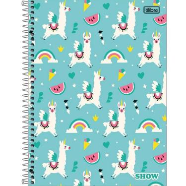 Imagem de Caderno Espiral Capa Dura Universitário 1 Matéria Show Feminino 80 Folhas Tilibra Estampa 4