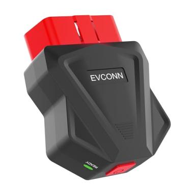 Imagem de EVCONN Scanner OBDII, ferramenta de digitalização de diagnóstico automático OBD2 sem fio para iOS e Android para teste de desempenho, BLE Bluetooth 5.4 leitor de códigos de verificação de motor de
