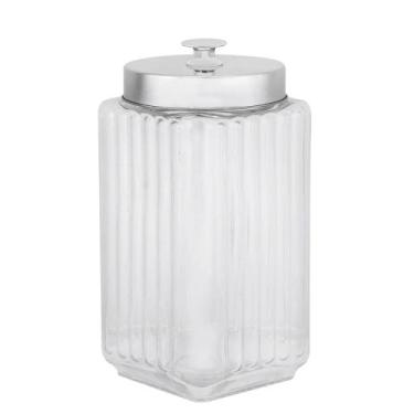 Imagem de Pote Porta Mantimento Vidro Vegas 1,7L com Tampa de Metal - Lyor