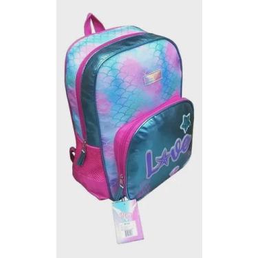 Imagem de Mochila Costas Escolar Juvenil Menina Love Girls Glitter