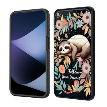 Imagem de wiaekosef Capa para Moto G Stylus 5G 2025, capa de lente de câmera deslizante embutida, proteção resistente à prova de choque, capa de camada dupla para Motorola Moto G Stylus 5G 2025, bebê preguiça