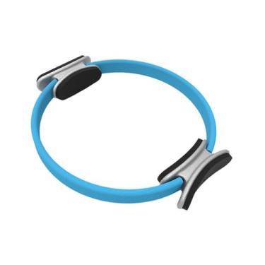 Imagem de Colaxi Pilates Anel interno da coxa Treino Body Building Anel de condicionamento físico profissional leve para mulheres homens, Azul, 14inch