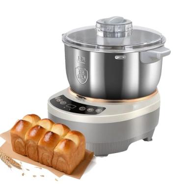 Imagem de KKSOUFX MáQuina De Fazer Massa EléTrica Com FunçãO De FermentaçãO, Misturador De Massa De 5l/7l Com Tigela De AçO InoxidáVel 304, Temporizador De Microcomputador, Fermentador De Massa De 25-38°C