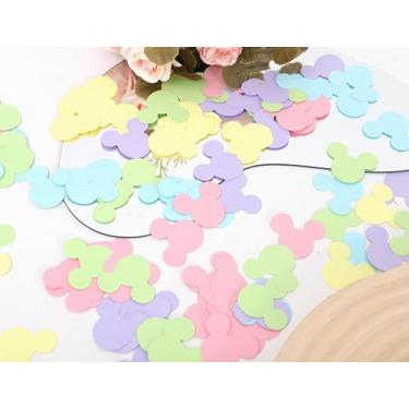Imagem de WAWUO Confete Para Mesa De Chá Bebê - Decoração Com Da Minnie Mouse, Espalhar Decorações Festa Revelação Do Sexo A Mouse (Confete Mouse)