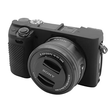 Imagem de Capa de Capuz Fácil para Câmera Digital Sony Alpha A6100 A6300 A6400 ILCE-6100 ILCE-6300 ILCE-6400, Capa Protetora de Capa Protetora de Silicone Macio Antiarranhões, Preto