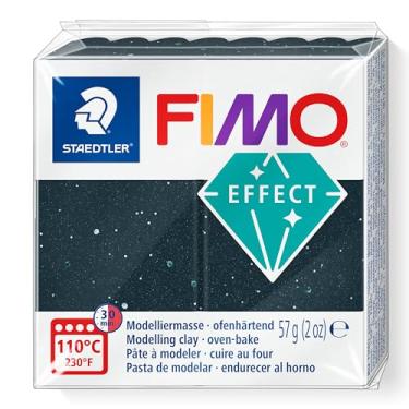 Imagem de STAEDTLER Massa de Modelar Profissional FIMO Effect 57g (1 Unidade) Granito Preto - 8010-903 - Argila Polímera Para Biscuit que Endurece no Forno – Ideal para Artesanato, Miniaturas e Bijuterias