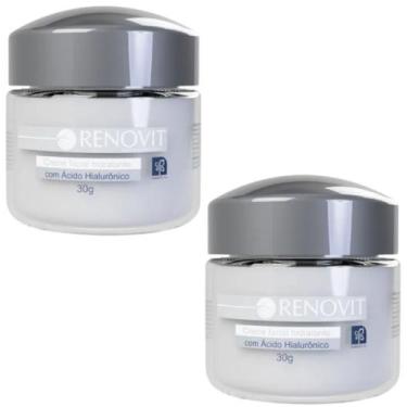 Imagem de ACIDO HIALURONICO CREME FACIAL RENOVIT 30g NATUFLORES  2un