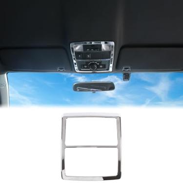 Imagem de Aunginsy Capa de painel de luz de leitura frontal compatível com Toyota Tacoma 2016-2023 console central fileira frontal moldura de luz de leitura automática painel de lâmpada de teto interno capa