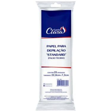 Imagem de Papel Para Depilação Falso Tecido 25 Unidades Santa Clara