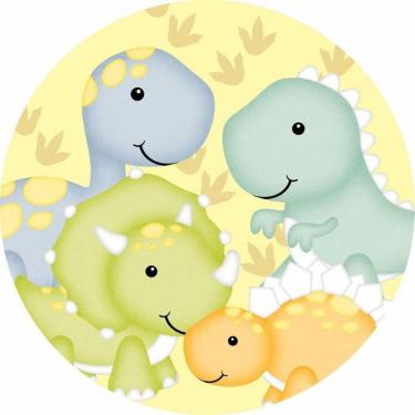 Imagem de Painel Redondo 3D Sublimado Dino Baby Frd-3940