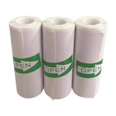 Imagem de Milageto Papel de impressora para mini impressora, suprimentos de papel de impressão à prova d'água, adesivo imprimível para recibo, diário de estudante, Adesivo Térmico 3pcs