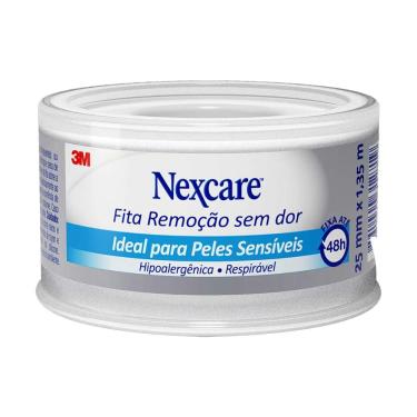 Imagem de Fita Nexcare Remoção Sem Dor para Peles Sensíveis com 1 rolo de 25mm x 1,35m