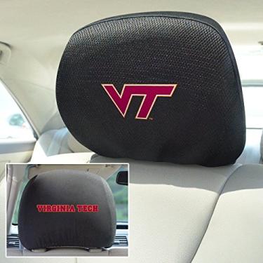 Imagem de FANMATS 12602 Virginia Tech Hokies Conjunto de capa para descanso de cabeça bordada, 2 peças