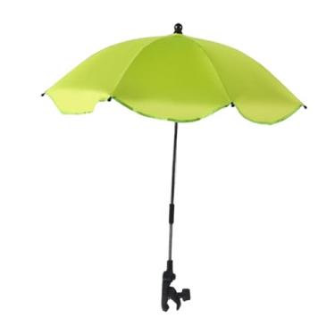 Imagem de Generic Guarda-chuva com clipe para carrinho de bebê, guarda- moderno com ângulo de direção ajustável, cadeira de praia, guarda-chuva para plantas, sombra, Verde