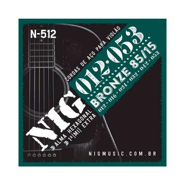 Imagem de Encordoamento P/ Violão Aço Nig Bronze N-512 12/53 - Ec0526