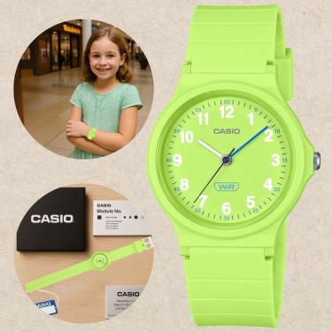 Imagem de Relógio Casio Infantil Juvenil Escolar Leve Casual Meninos Meninas LQ-24B-3B Preto Puls...
