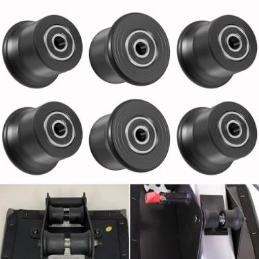 Imagem de Pacote com 6 rolos deslizantes para academia Bowflex Home, compatível com Blaze, Classic, Elite, Motivator2, Pr1000, Sport, Conquest, Ultimate2, Schwinn Comp, Revolution