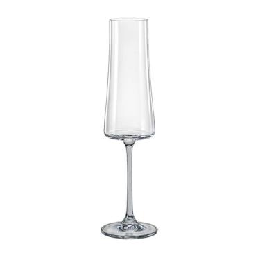 Imagem de Taça De Cristal Bohemia Para Champanhe 210 ml Fumê Xtra 1 Peça