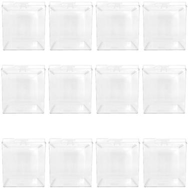 Imagem de Kit 12 Potes Acrílico Quadrado c/ Tampa 7,4 Litros - Ex Pote