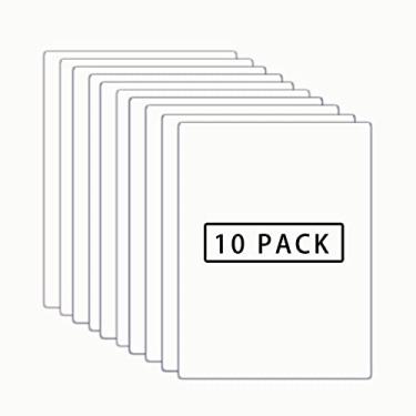 Imagem de White HTV Heat Transfer Vinyl Bundle: 10 Pack 12" x 10" Sheets - White Iron on Vinyl for T-Shirt, Heat Transfer Vinyl for Cricut, Silhouette Cameo or Heat Press Machine