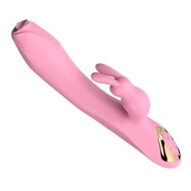 Imagem de Vibrador Ponto G Rabbit Com Língua Estimuladora 7 Modos De Vibração E Aquecimento Brinquedo Sexual