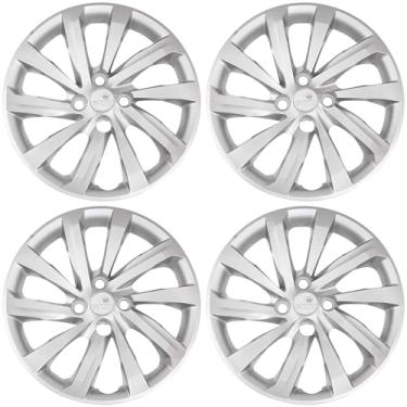 Imagem de Calota Aro 15" cor Prata Modelo Nova Strada 2021 (Jogo c/ 4 Calotas) Grid - 167CP-PTA-E