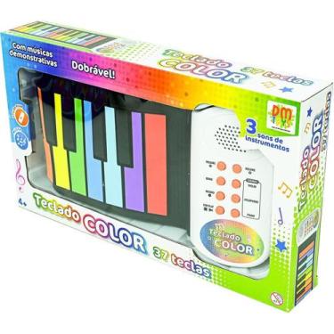 Imagem de Teclado color flexivel 37 teclas - dm brasil