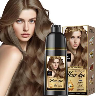 Imagem de Shampoo de tintura de cabelo Joyful Young Natural 3 em 1 com cobertura
