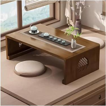 Imagem de Mesa Baixa De Chão Japonesa, Mesa De Chá Tatami, Mesa De Café, Design Dobrável Para Sala De Estar, Sala De Jantar, Chá, Decoração De Casa