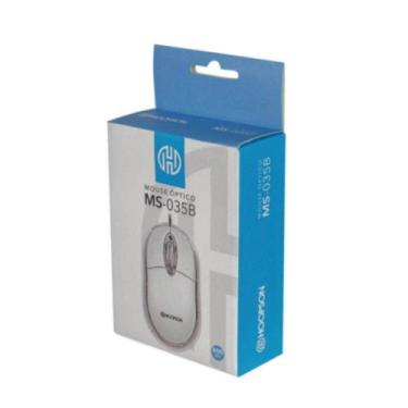 Imagem de Mouse Óptico Office Branco MS-035B Hoopson - Hoopson 