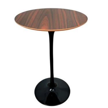 Imagem de Mesa Saarinen Bistrô Pau Ferro 70cm - Base Preta - mgsaarinen