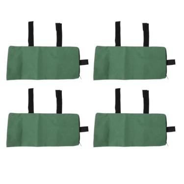 Imagem de Cffuvros 4Pcs Prevenção de Inundações Sacos de Areia, Sacos de Areia Reutilizáveis ​​Espessados ​​para Inundações, Saco de Areia de Barreira de Enchente Com Zíper (Verde)