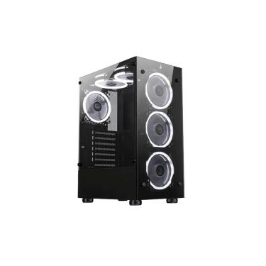 Imagem de Gabinete Gamer Rise Mode Glass 06X Mid Tower Vidro Temperado USB 3.0 S/ Fans - Preto