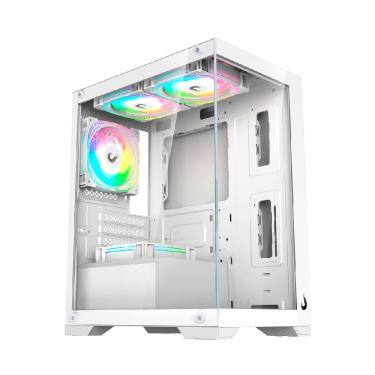Imagem de Gabinete Gamer Rise Mode Crystal Glass Mid Tower Vidro Temperado USB 3.0 S/ Fans