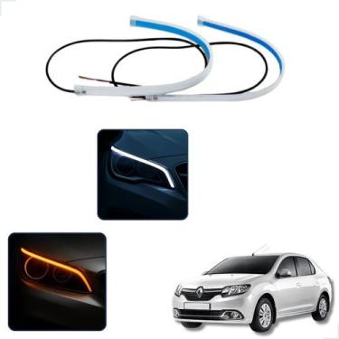 Imagem de Kit Fitas Led DRL Farol + Seta 12v 60cm Logan 2004 2005 2006 2007 2008