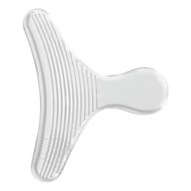 Imagem de Par Protetor Calcanhar Transparente Silicone Ajuste Sapato - ShopMM