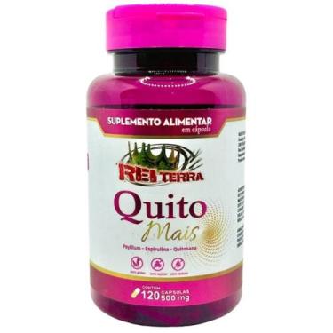 Imagem de Quito Mais Quitosana + Psyllium + Espirulina 120 Cápsulas - Rei Terra