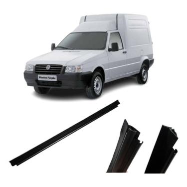 Imagem de Pestana Vidro Borracha Externa Porta Esquerda Fiorino Todas